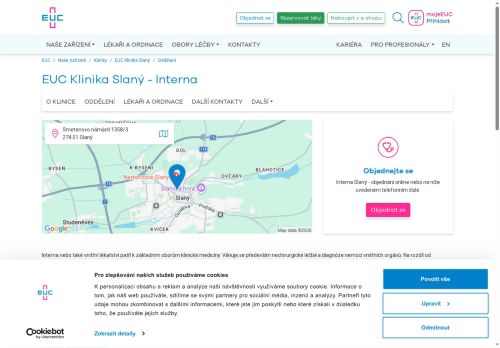 Zobrazit webové stránky Interní ordinace - Caprimulgus s.r.o. - MUDr. Vladimír Lelek - EUC Klinika Slaný
