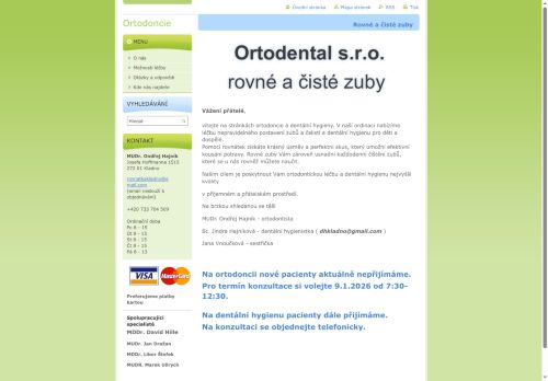 Zobrazit webové stránky Ortodoncie - Ortodental s.r.o. - MUDr. Ondřej Hajník
