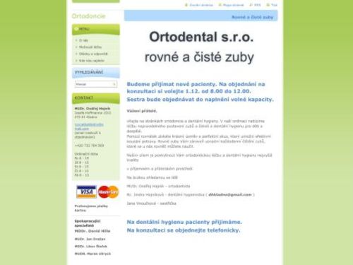 Ortodoncie - Ortodental s.r.o. - MUDr. Ondřej Hajník