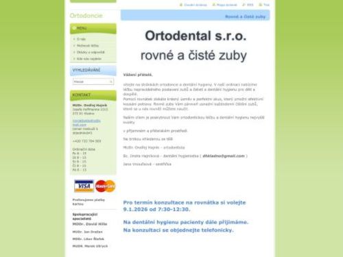 Ortodoncie - Ortodental s.r.o. - MUDr. Ondřej Hajník