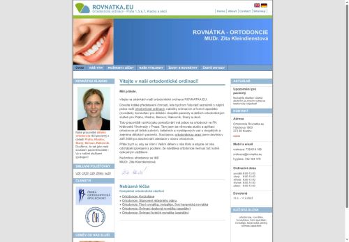 Zobrazit webové stránky Ortodoncie - rovnátka - MUDr. Zita Kleindienstová