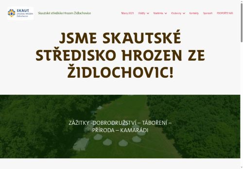 Zobrazit webové stránky Junák - svaz skautů a skautek ČR, středisko Hrozen Židlochovice