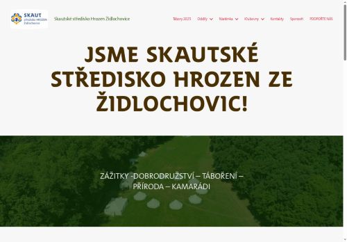 Zobrazit webové stránky Junák - svaz skautů a skautek ČR, středisko Hrozen Židlochovice