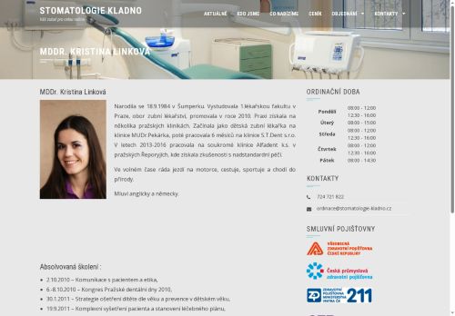 Zobrazit webové stránky Stomatologie Kladno - MDDr. Kristina Gomolová