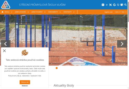 Střední průmyslová škola,Vlašim, Komenského 41 nabízí práci na pozici uklízeč/uklízečka v obci Vlašim