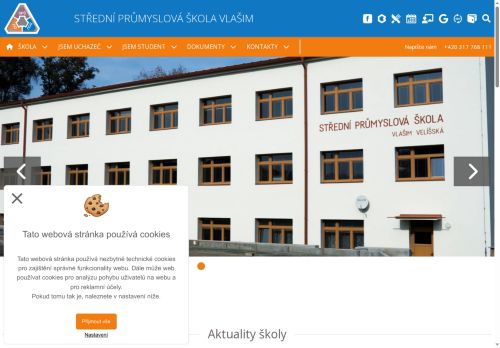 Zobrazit webové stránky Střední průmyslová škola Vlašim