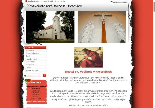 Zobrazit webové stránky Římskokatolická farnost Hrotovice