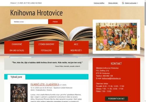 Zobrazit webové stránky Městská knihovna Hrotovice
