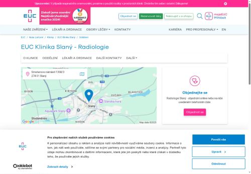 Zobrazit webové stránky RTG - EUC Klinika Slaný