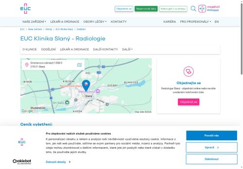 Zobrazit webové stránky RTG - EUC Klinika Slaný