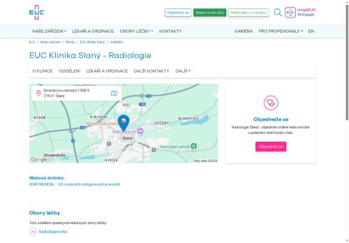 Zobrazit webové stránky RTG - EUC Klinika Slaný