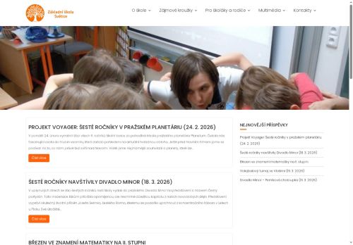Webové stránky Základní škola Světice, příspěvková organizace, Světice