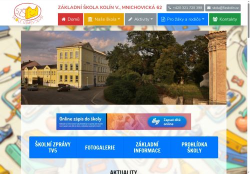 Zobrazit webové stránky Základní škola Kolín V. Mnichovická