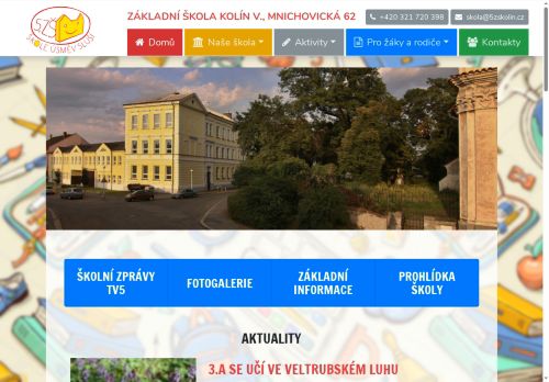 Zobrazit webové stránky Základní škola Kolín V. Mnichovická