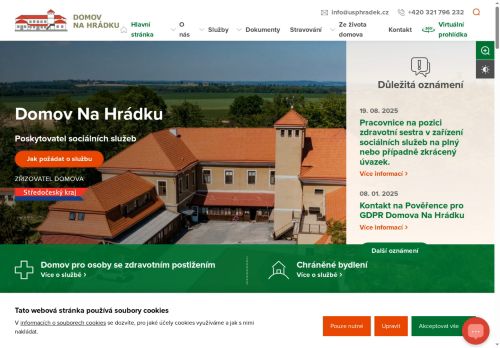 Domov Na Hrádku, poskytovatel sociálních služeb nabízí práci na pozici Pomocná síla do kuchyně v obci Bečváry