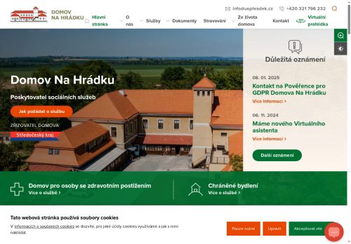 Domov Na Hrádku, poskytovatel sociálních služeb nabízí práci na pozici Pracovník/pracovnice v sociálních službách v obci Cerhenice
