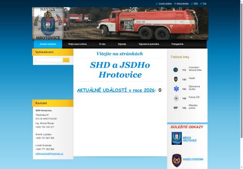 Zobrazit webové stránky SDH Hrotovice