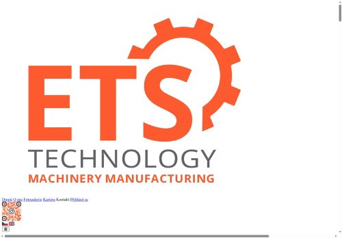 Webové stránky Ets Technology SE, Příbram