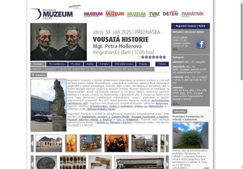 Regionální muzeum v Kolíně nabízí práci na pozici Kurátor sbírky památek venkovské architektury v Muzeu lidových staveb v Kouřimi (m/ž) v obci Kouřim