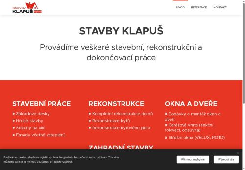Zobrazit webové stránky StavbyKlapuš s.r.o.