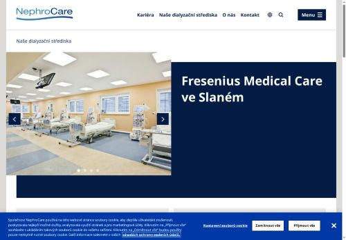 Zobrazit webové stránky Hemodialyzační středisko s nefrologickou ambulancí - Fresenius NephroCare Slaný