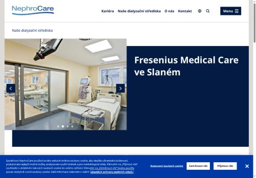 Zobrazit webové stránky Hemodialyzační středisko s nefrologickou ambulancí - Fresenius NephroCare Slaný