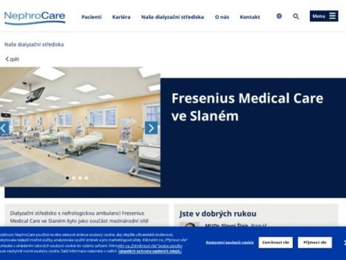 Hemodialyzační středisko s nefrologickou ambulancí - Fresenius NephroCare Slaný