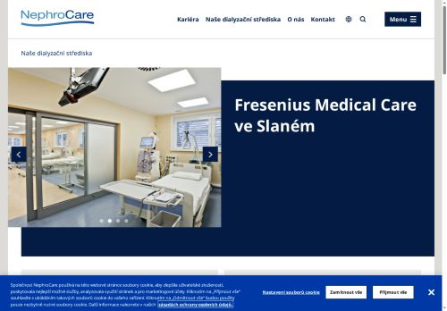Zobrazit webové stránky Hemodialyzační středisko s nefrologickou ambulancí - Fresenius NephroCare Slaný