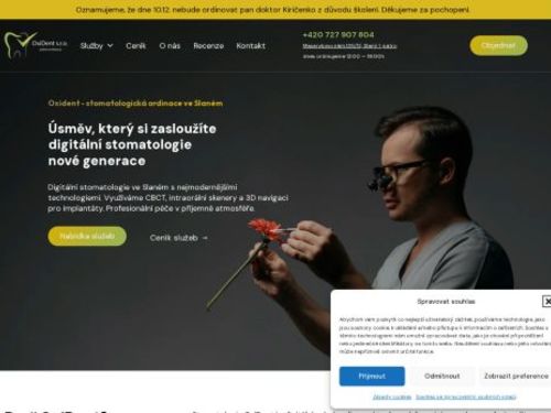 Zubní ordinace - OxiDent s.r.o. - lékař stomatolog Denis Kirichenko