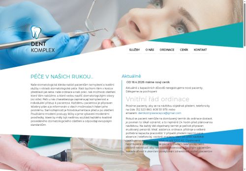 Zobrazit webové stránky Stomatologie - Dentkomplex s.r.o. - MUDr. Jan Dražan a kol.