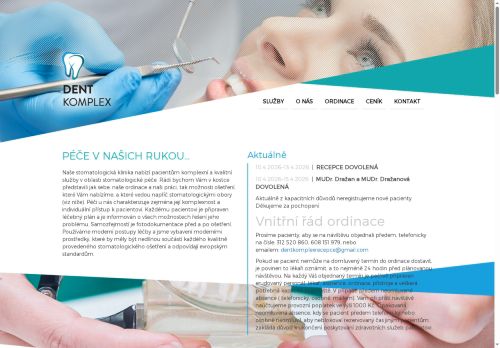 Zobrazit webové stránky Stomatologie - Dentkomplex s.r.o. - MUDr. Jan Dražan a kol.