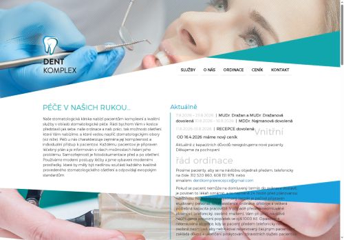 Zobrazit webové stránky Stomatologie - Dentkomplex s.r.o. - MUDr. Jan Dražan a kol.