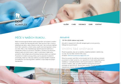 Zobrazit webové stránky Stomatologie - Dentkomplex s.r.o. - MUDr. Jan Dražan a kol.