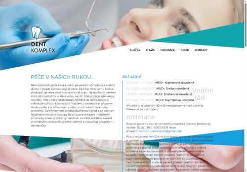 Zobrazit webové stránky Stomatologie - Dentkomplex s.r.o. - MUDr. Jan Dražan a kol.