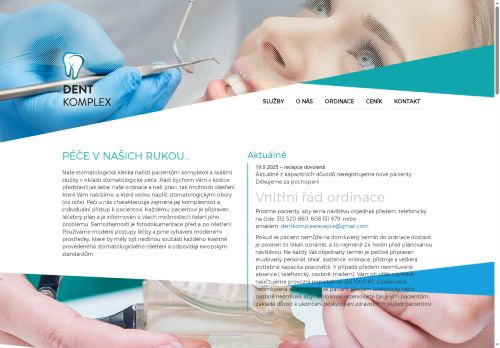 Zobrazit webové stránky Stomatologie - Dentkomplex s.r.o. - MUDr. Jan Dražan a kol.