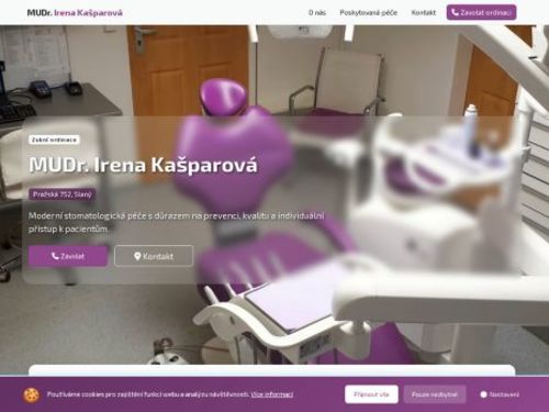 Zubní ordinace - MUDr. Irena Kašparová