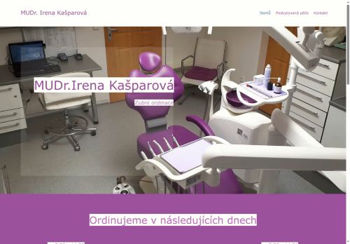 Zobrazit webové stránky Zubní ordinace - MUDr. Irena Kašparová