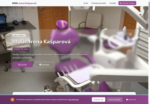 Zobrazit webové stránky Zubní ordinace - MUDr. Irena Kašparová