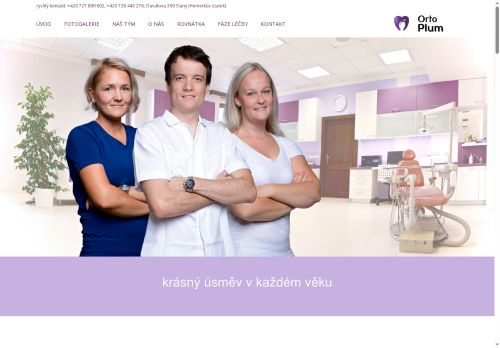 Zobrazit webové stránky Ortodoncie - Orto Plum - MDDr. Petr Švestka