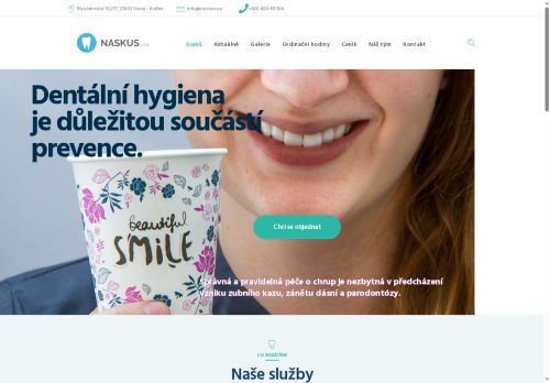Zobrazit webové stránky Stomatologie Naskus s.r.o. - MDDr. Veronika Vyskočilová