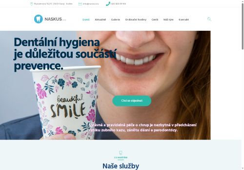 Zobrazit webové stránky Stomatologie Naskus s.r.o. - MDDr. Veronika Vyskočilová