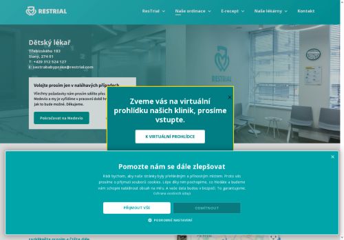 Zobrazit webové stránky Praktický lékař pro děti a dorost - ResTrial, s.r.o. - MUDr. Petra Kratochvílová, MUDr. Lenka Šteflová