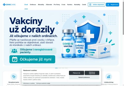Zobrazit webové stránky Praktický lékař pro dospělé GENECARE- MUDr. Jaroslava Röbstecková, MUDr. Jiří Vondra