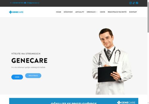 Zobrazit webové stránky Praktický lékař pro dospělé GENECARE- MUDr. Jaroslava Röbstecková, MUDr. Jiří Vondra