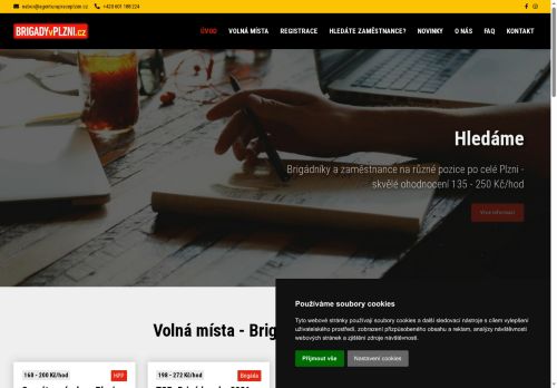 Webové stránky Agentura práce Plzeň s.r.o., Plzeň