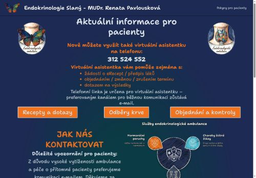 Zobrazit webové stránky Endokrinologická a obezitologická ambulance - MUDr. Renata Pavlousková