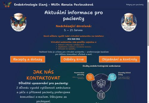 Zobrazit webové stránky Endokrinologická a obezitologická ambulance - MUDr. Renata Pavlousková