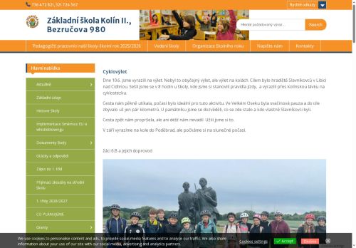 Základní škola Kolín II., Bezručova 980 nabízí práci na pozici Učitel/ka 1. stupně v obci Kolín