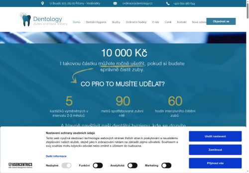 Zobrazit webové stránky Zubní ordinace Dentology - MDDr. Jan Brindza, MDDr. Barbora Brindzová, MDDr. Karolina Šonková, MDDr. Anna Jeremenková