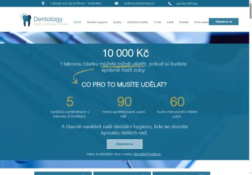 Zobrazit webové stránky Zubní ordinace Dentology - MDDr. Jan Brindza, MDDr. Barbora Brindzová, MDDr. Karolina Šonková, MDDr. Anna Jeremenková